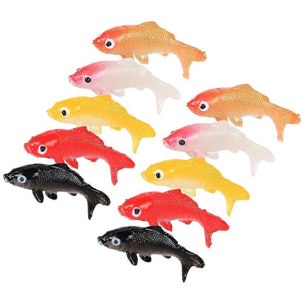 Artificial Fancy Carp Simulation Fish Model for Decoration 12Pcs Set