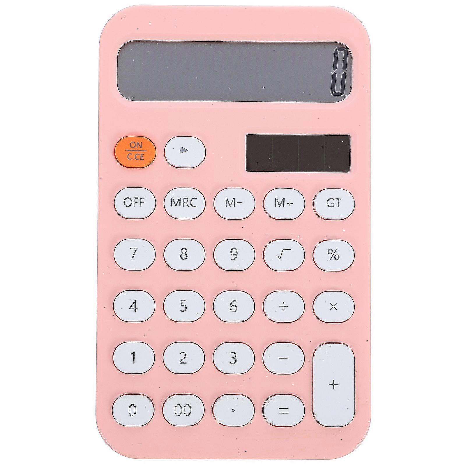 Multi-Function Pink Desktop Calculator for Office Tasks Portable Calculator