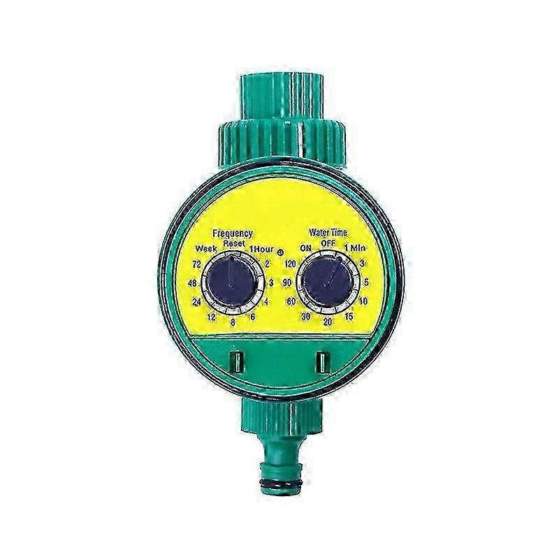 Dual Dial Automatic Irrigation Timer Controller for Garden Watering with Adjustable Frequency and Duration