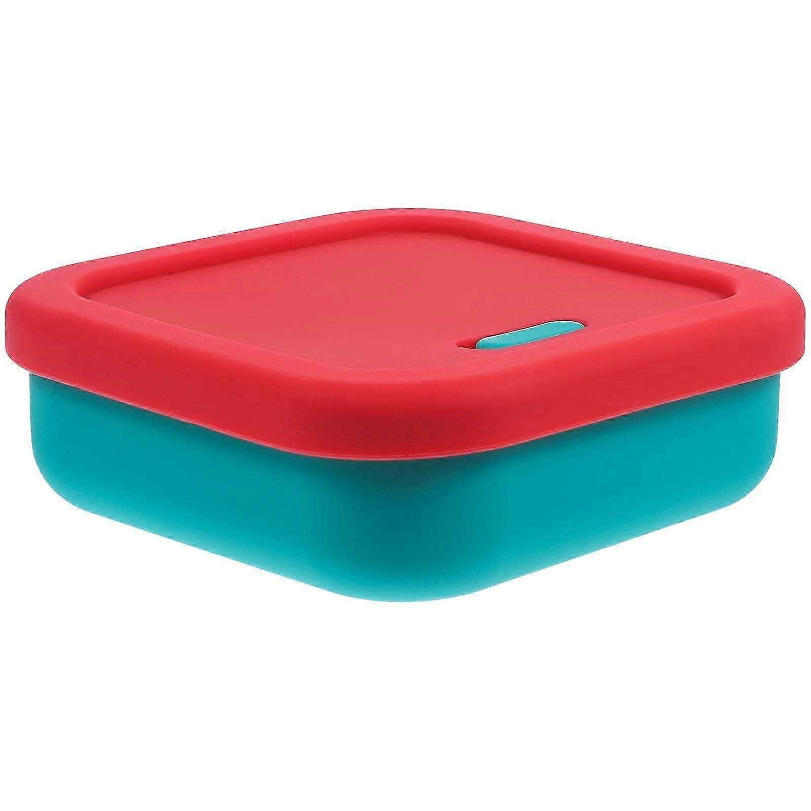 Reusable Red Silicone Dough Proofing Box for Storage Compact and Stackable