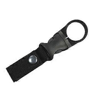 Fleshouderclip met riemgesp, zwart