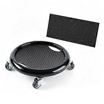 4-Wheel Ab Sliding Plate Ab Slider 360 Rotation Ab Roller Abdominal Trainer for Waist Core Home Gym Strength Training Equipment