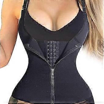 Waist Trainer Corset For Tummy Fat Burning Weightloss Double Control Body Shapewear With Zipper And Hook