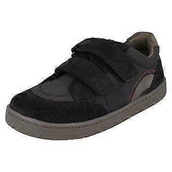 Boys Startrite Durable Hook and Loop Shoes Enigma - Navy Suede Leather - UK Size 12.5G - EU Size 31 - US Size 13.5