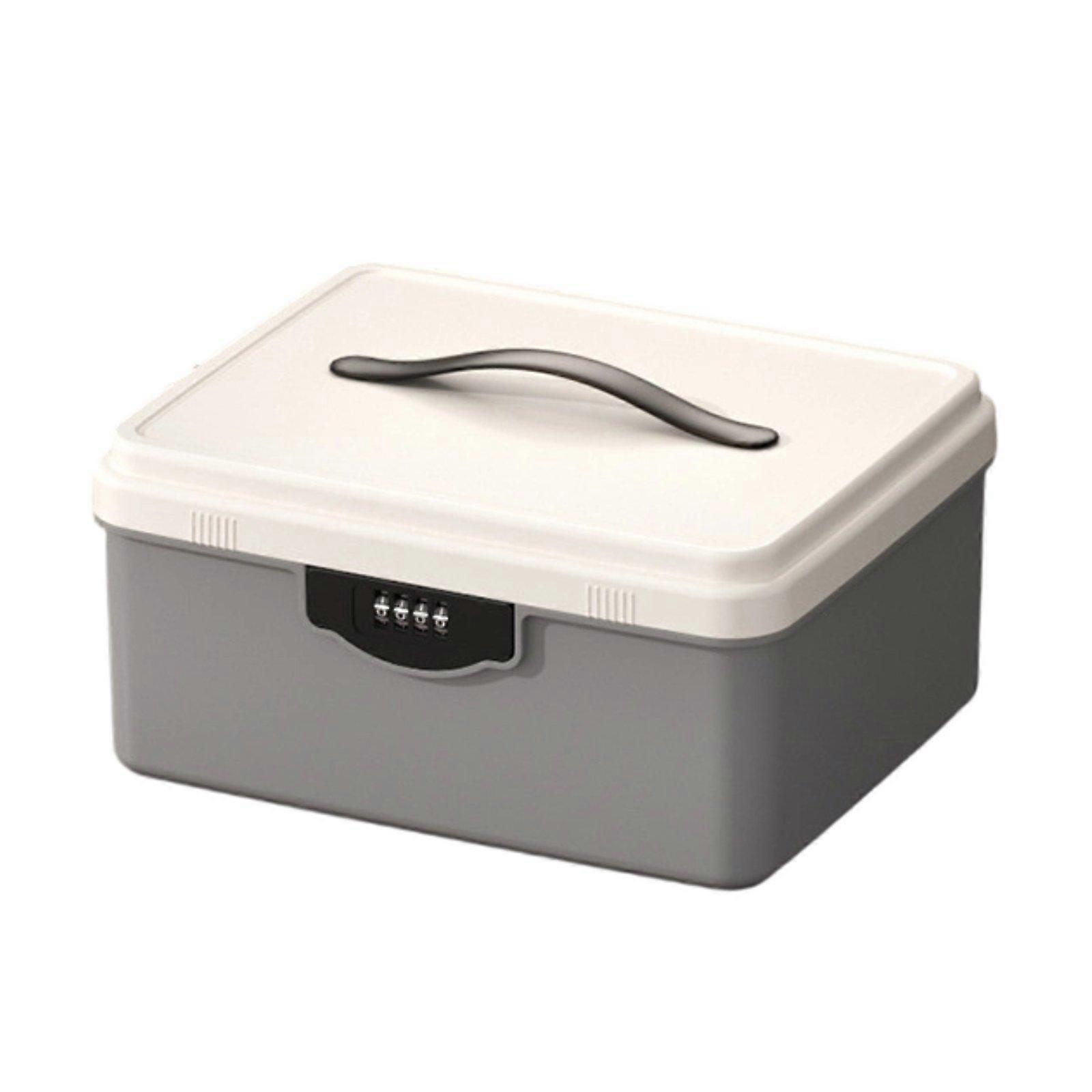 Lockable Storage Box Password Organizer Versatile with Code Combination Lock