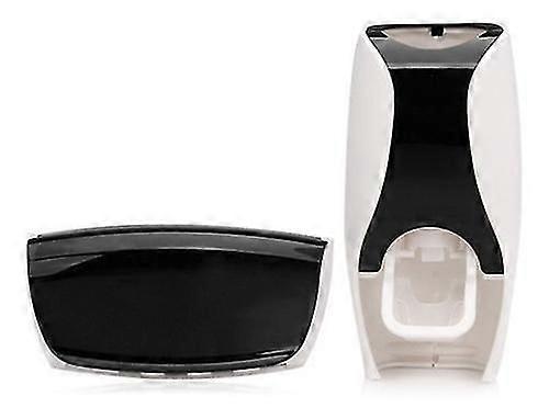 Automatic Toothpaste Squeezer Set Lazy Toothpaste Squeezer Toothbrush Holder Wash Set Punch-free Toothpaste Holder (black) (1pcs)