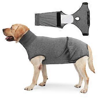 Dog Recovery Suit Surgery Dog Onesie Cone Alternatives Spay Neuter Suit Surgical Recovery Suit-Grey-Xxl