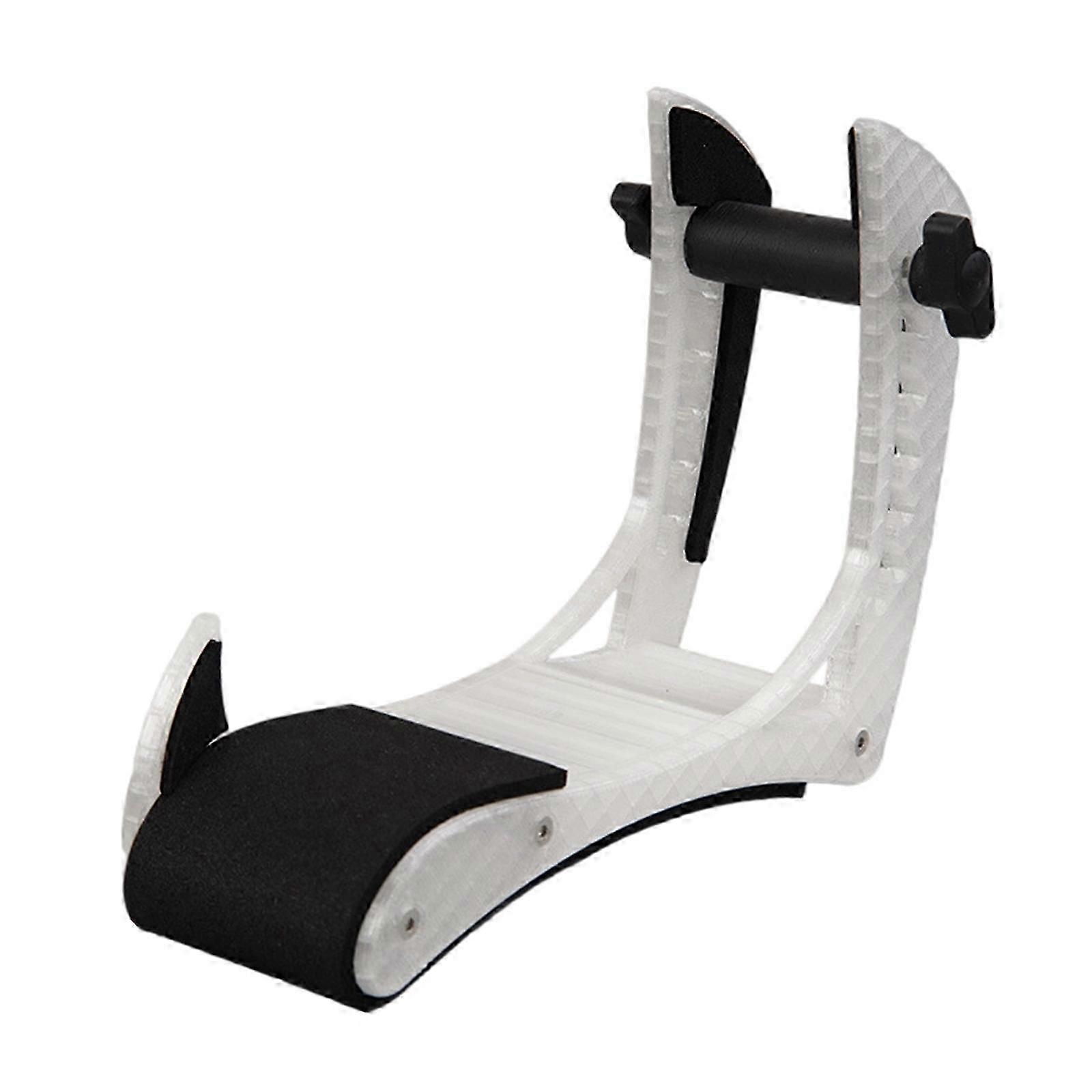 Support portable pour guitare électrique, support de guitare robuste avec repose-pieds pour basse, adapté à divers guitaristes et bassistes. Transparent.