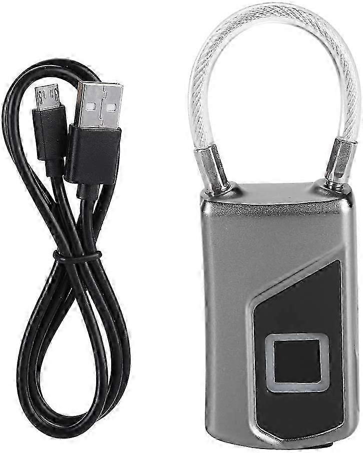 Security Smart Fingerprint Padlock Semiconductor Fingerprint Induction Lock