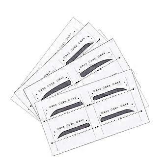 Eyebrow Shaping Tools with Adhesive Secure Fit, Reusable Waterproof Stencils for Natural Shaping