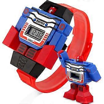 Kids Transformer Watch Robot Transformers Toys Orologio digitale, Boys Cartoon Hero Amazing Watches, Girls Electronic Learning Gifts