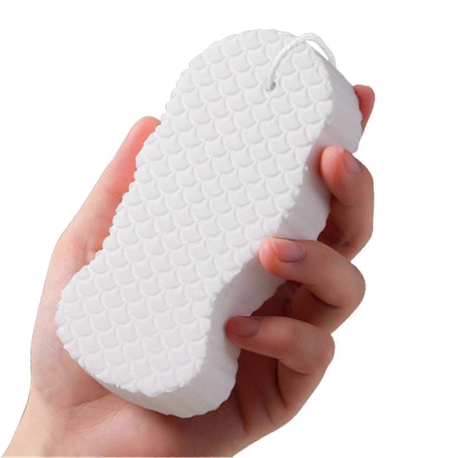 Bathroom Scrubbing Sponge, White