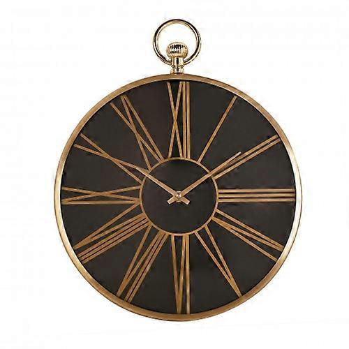 Hometime Gold Aluminium Wall Clock 32cm