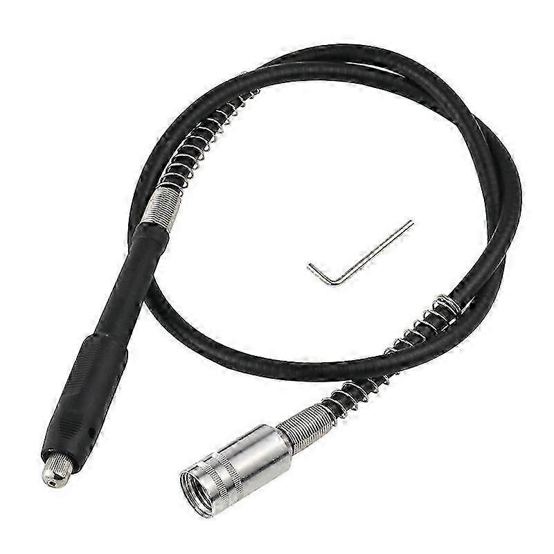 Flexible drill extension shaft keyless chuck compatible tool attachment accessory