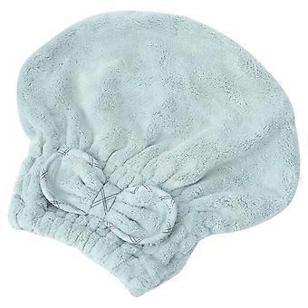 Absorbent Hair Drying Cap for Home Use 8Pcs Green Coral Towels