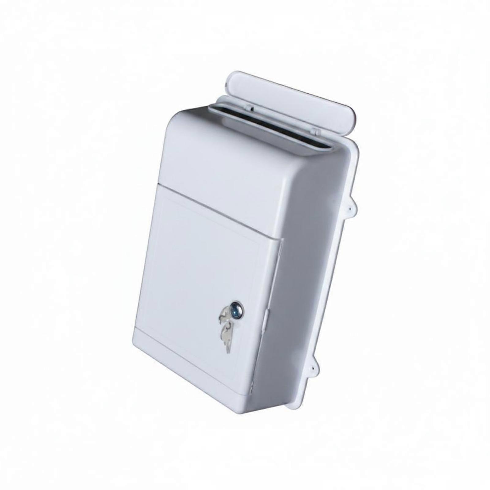 Locking Wall Mailbox Lock and Key Lockable Mailbox Polypropylene Mail Storage
