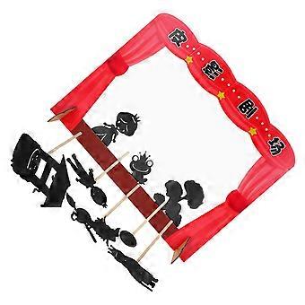 Red DIY Shadow Puppets Toys for Kids Preschool Learning Storytelling Set 1