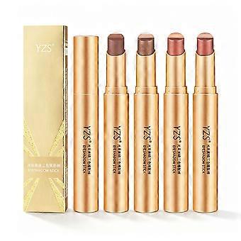 4Pack 3 Color Eyeshadow Stick, 3-in-1 Gradient Glitter Eyeshadow Pen | Matte Shimmer Highlighter Stick,Cream,Waterproof Long-Lasting Crease-Proof Eye 