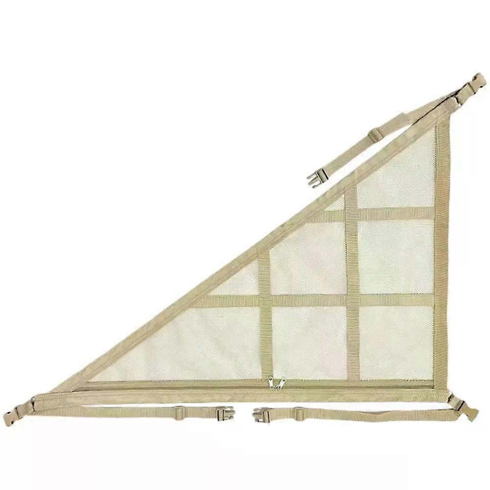 Double-layer Car Ceiling Triangle Net Adjustable Double Pocket Triangular Ceiling Storage Bag Large Capacity Space Saving