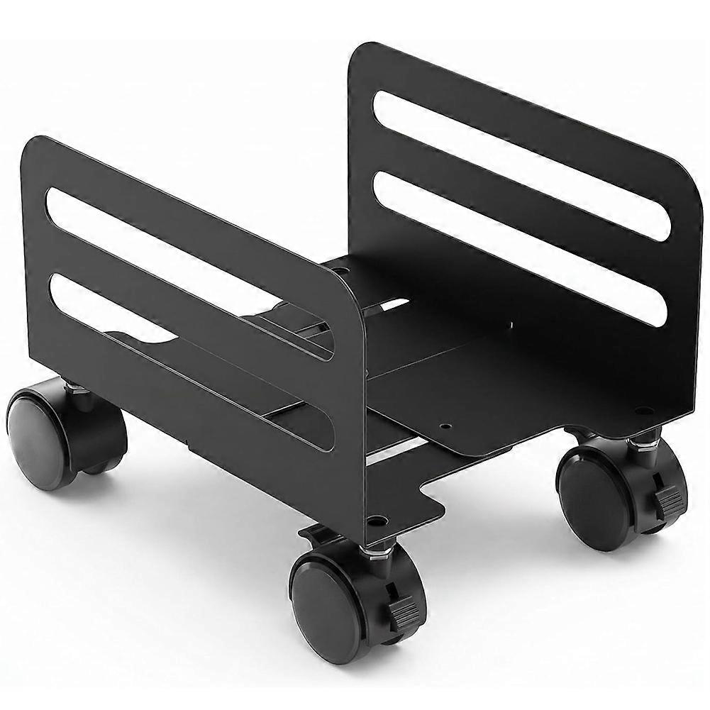 Computer Tower Stand,4.7"-8.2" Width Adjustable Mobile CPU Stand, Rolling PC Stand,Ventilated PC Holder with Wheels