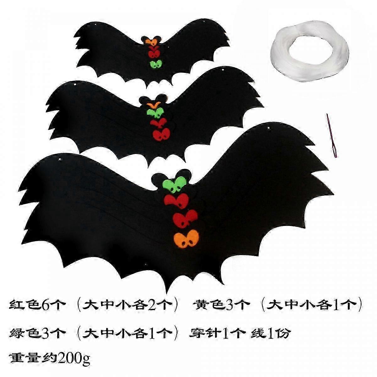 Felt Halloween Bat Ghost Pendant