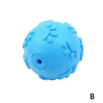 Duurzame 3D-kauwbal met pootafdruk en piepfunctie