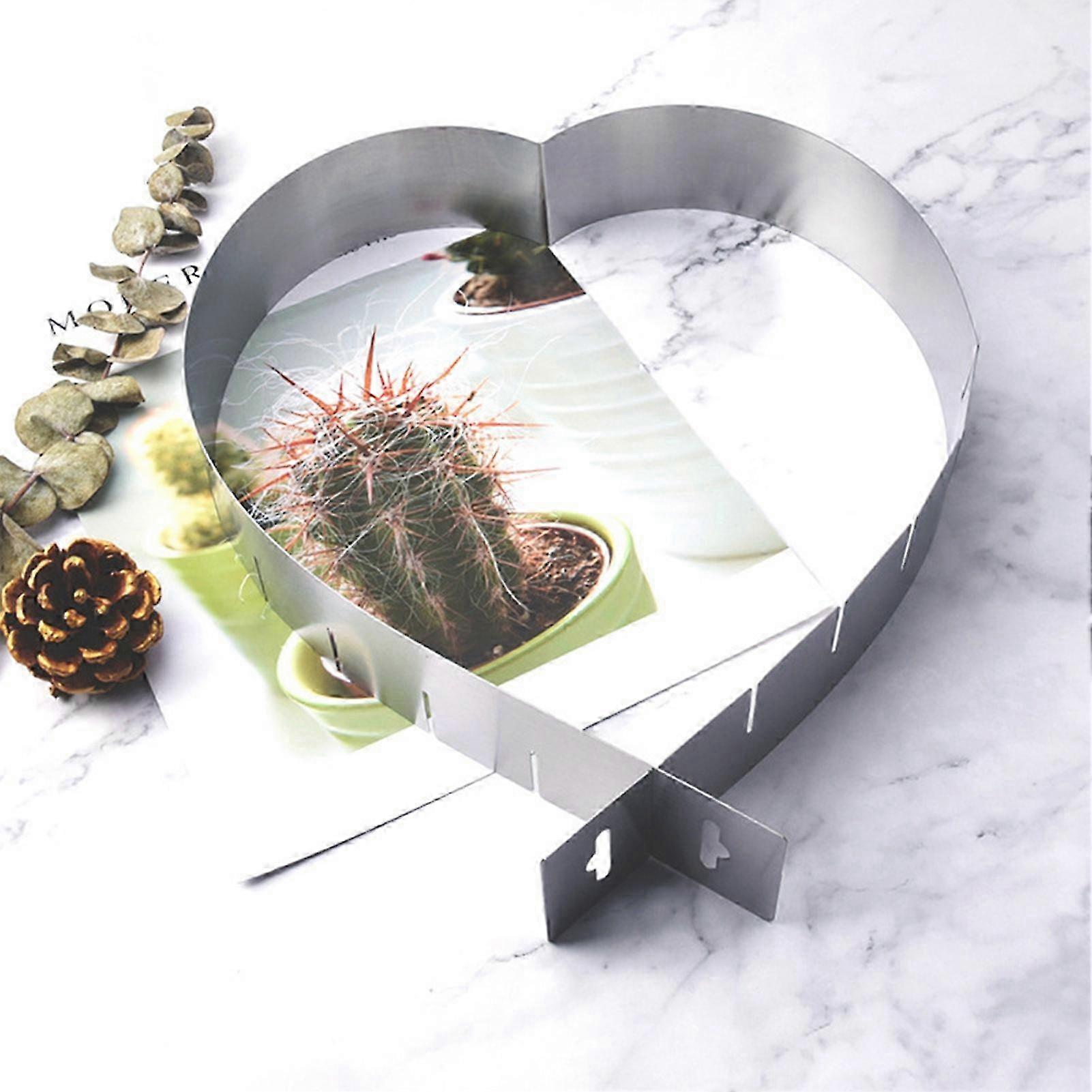 Adjustable Heart Stainless Steel Baking Mold
