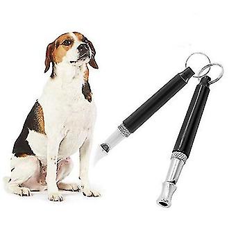 2 Pack fischietto per cani a passo regolabile con cinturino a 2 cordino, stop ba...