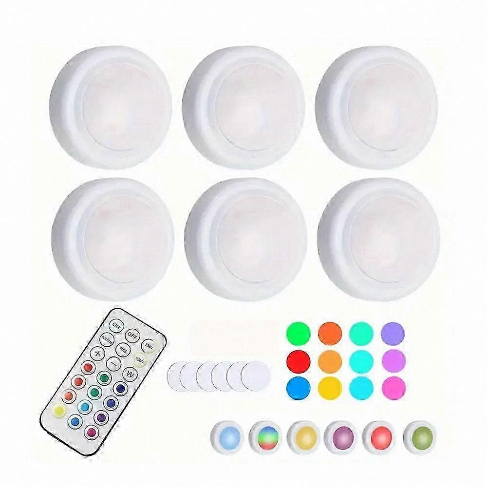 Remote-Controlled LED Light Bulbs, 6-Pack, Energy Saving