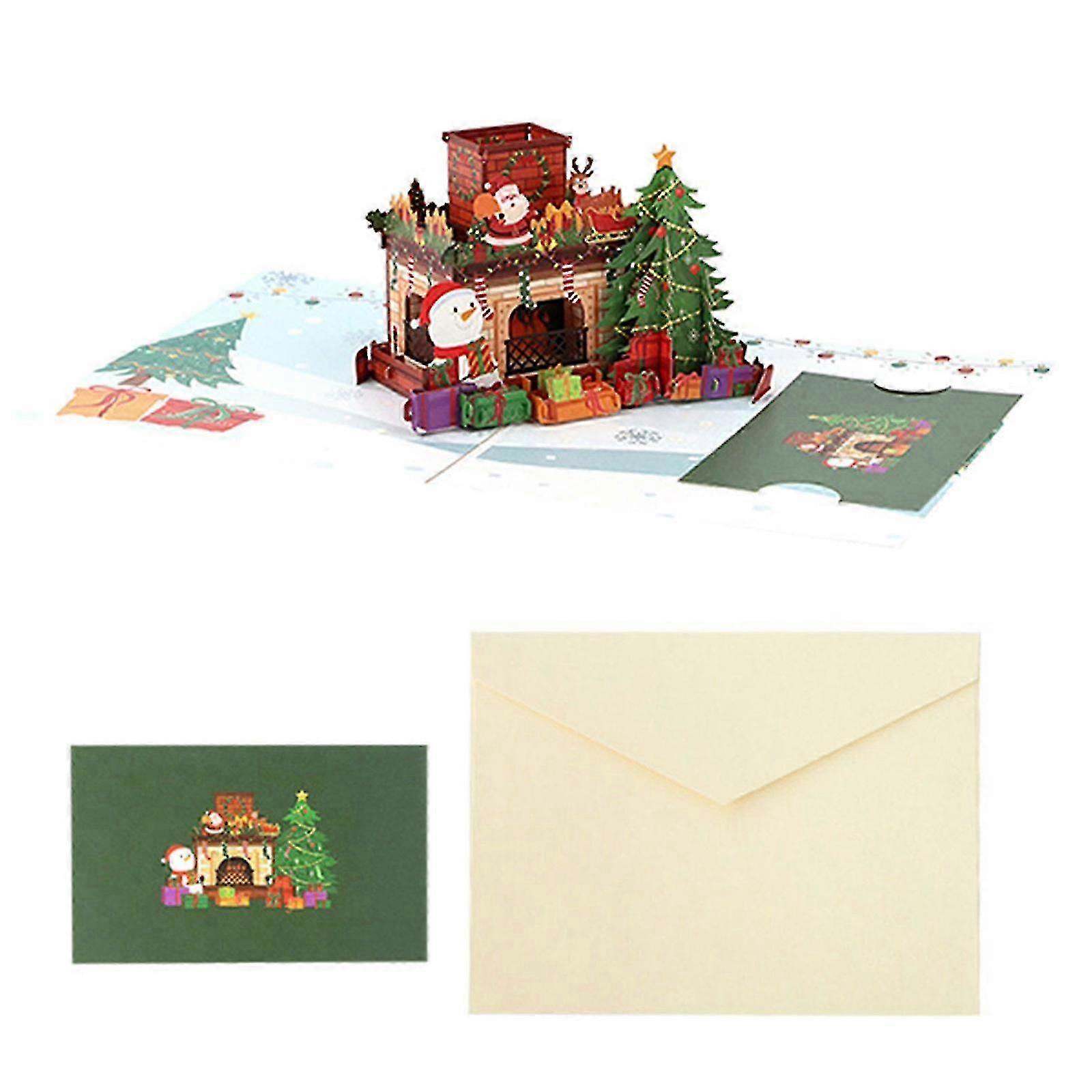 PopUp Fireplace Holiday Greeting