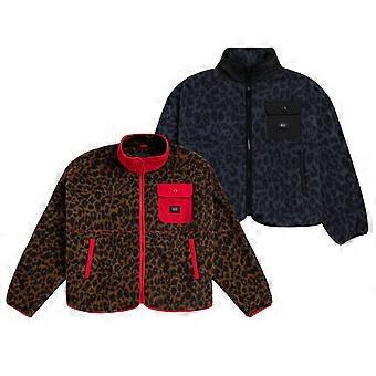 Vans Womens High Pile Animal Print Full Zip Fleece