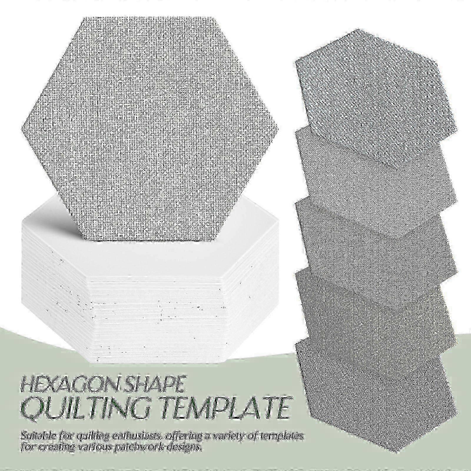 100-Piece Hexagon Quilting Templates