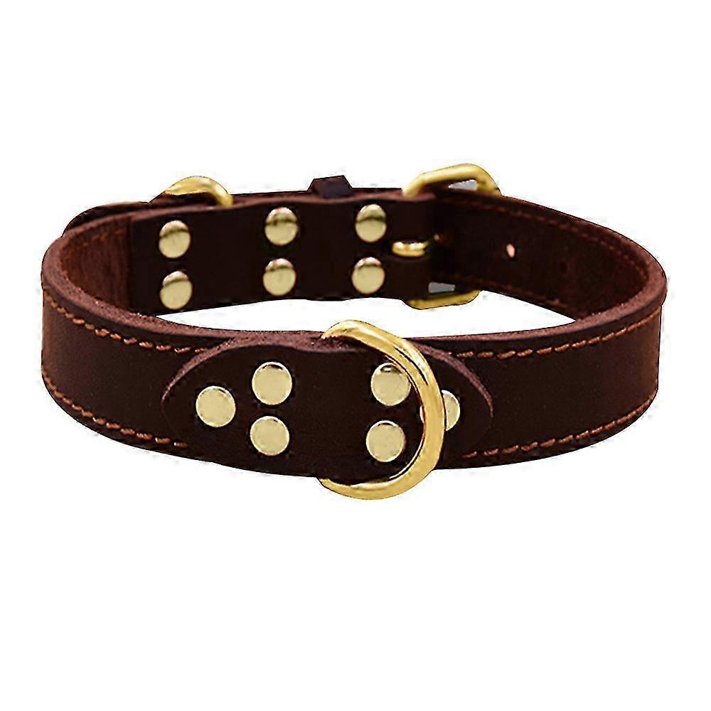 Laser-Engraved Leather Dog Collar