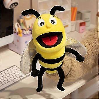 30cm Realistic Insect Hand Puppet Plush Animal Toy with Movable Mouth for Kids lfx