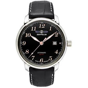 Count Automatic Analog Man Watch with Cowhide Bracelet 7656-2
