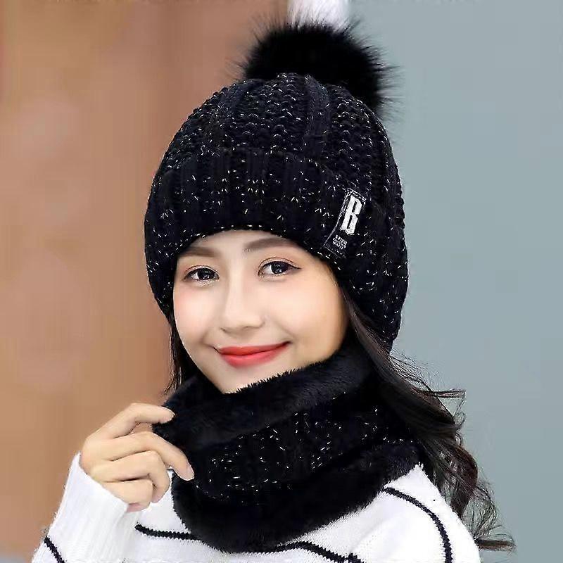 Fleece-Lined Warm Knit Skull Cap