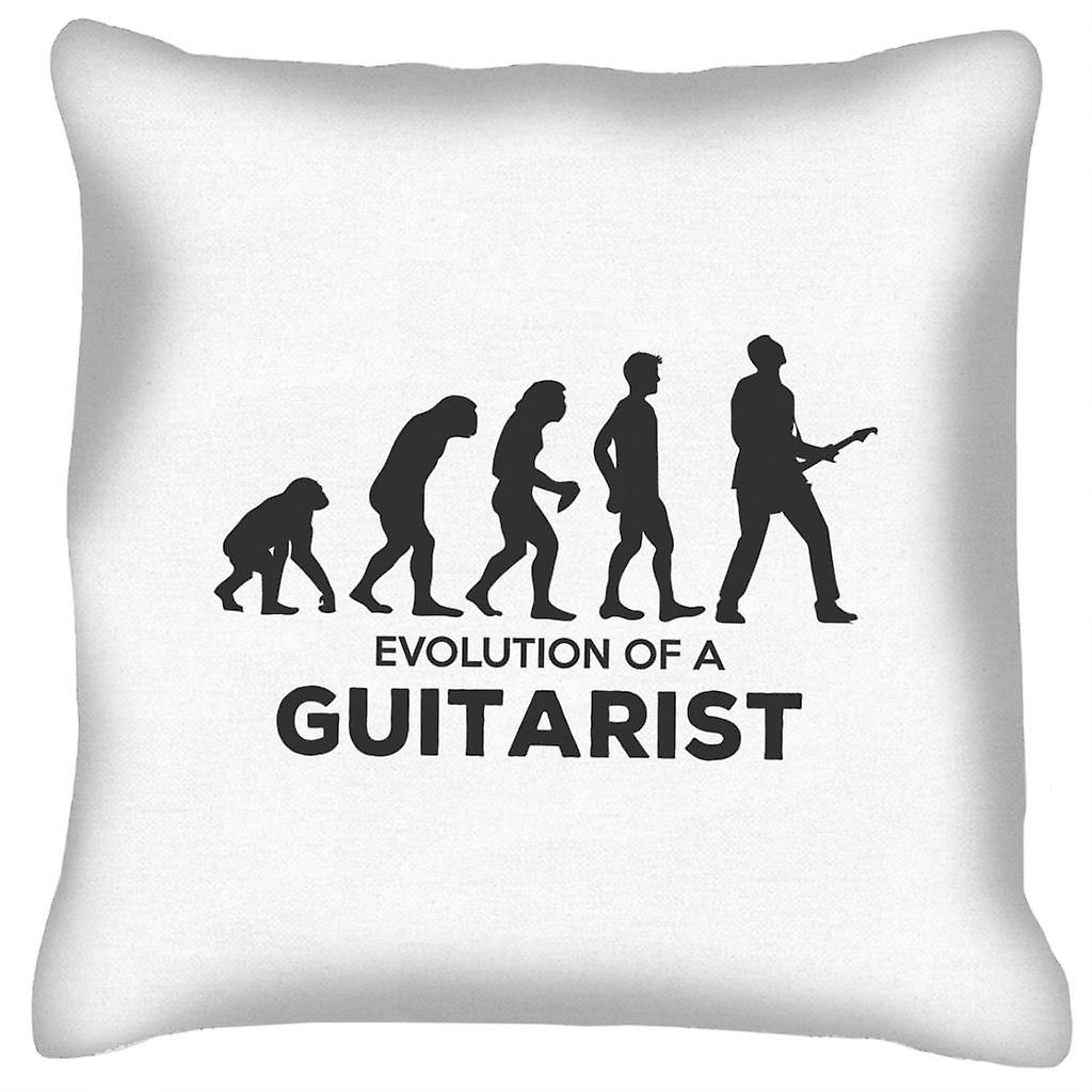 Evolution Of A Guitarist Cushion