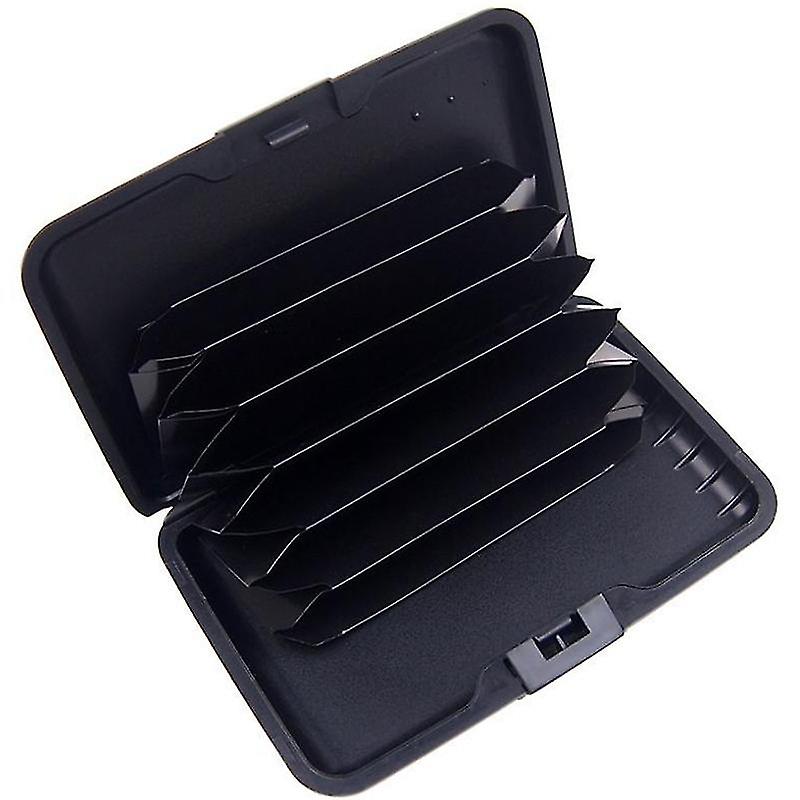 Metal Card Holder Wallet – Business ID Credit Card Organizer – Aluminum Pocket Box – 24-1