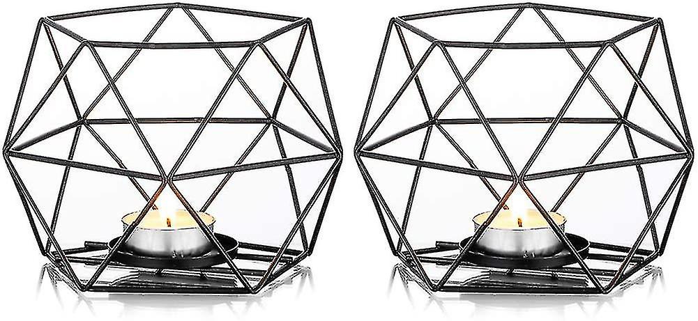 Metal Geometric Tea Light Candle Holder