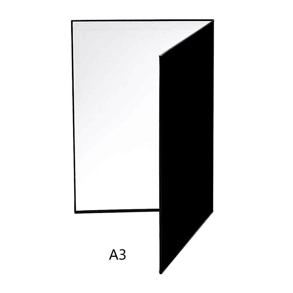 Double Sided White Black Silver Matte Foil Absorb Thick Reflective Paper