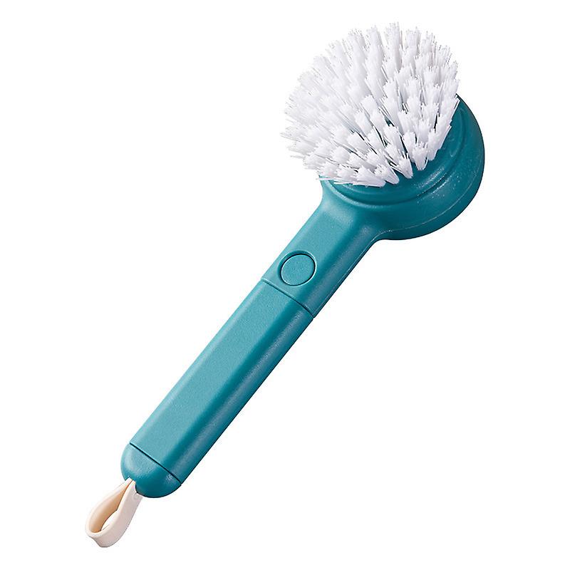 Vegetable Cleaner Brush Fruit Scrubber Brush Long Handle  (blue)