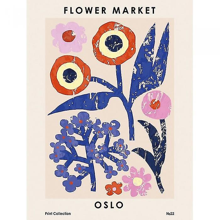 Pyramide International Blomstermarked Oslo Print