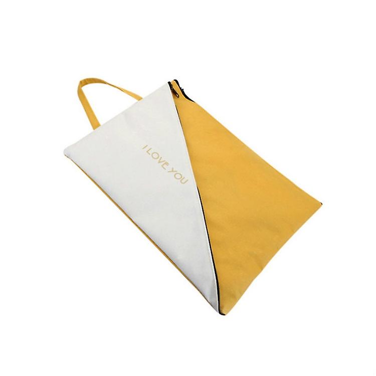 Double Layer Canvas Document Handbag