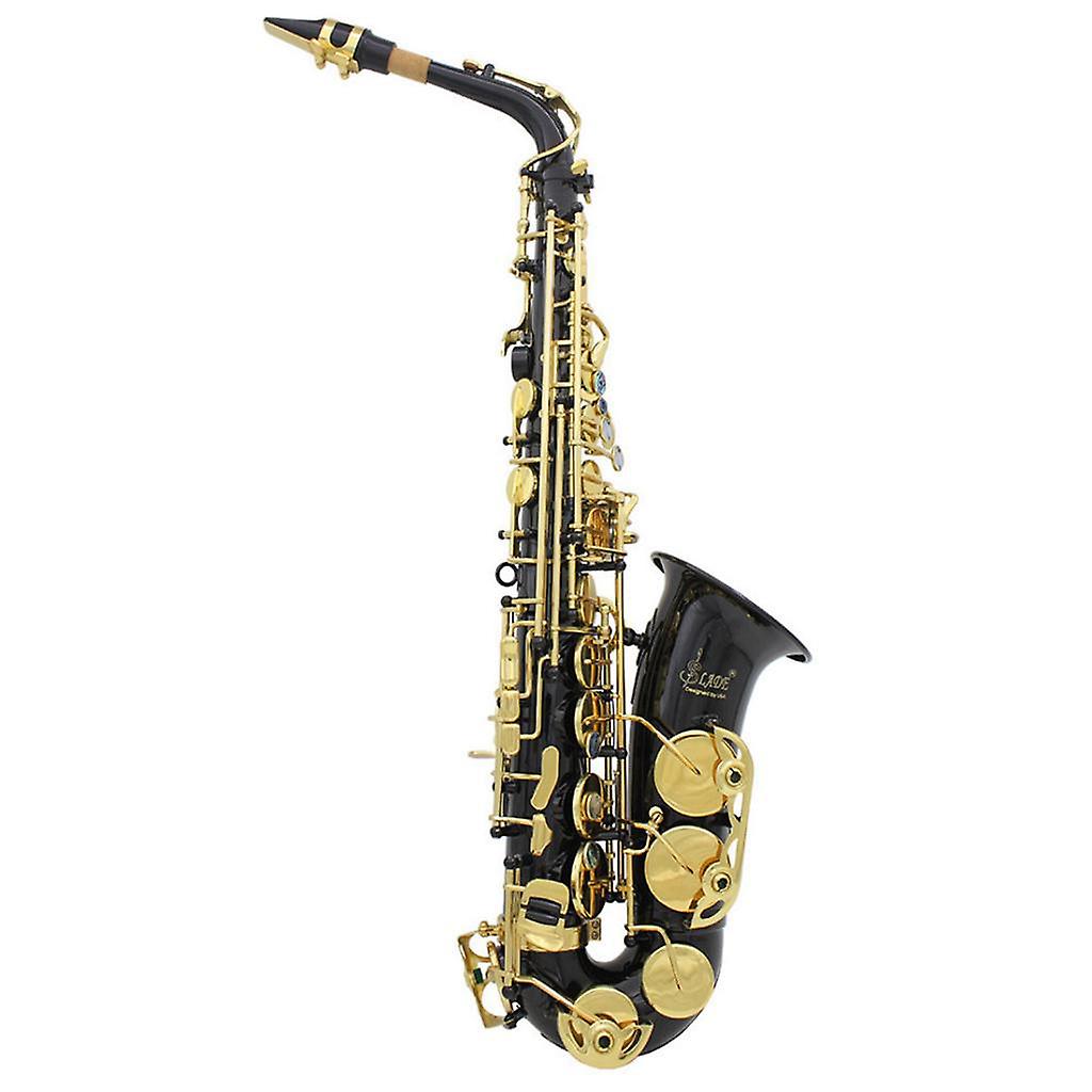 Professional Eb Key Alto Saxophone Sax High F Key Black