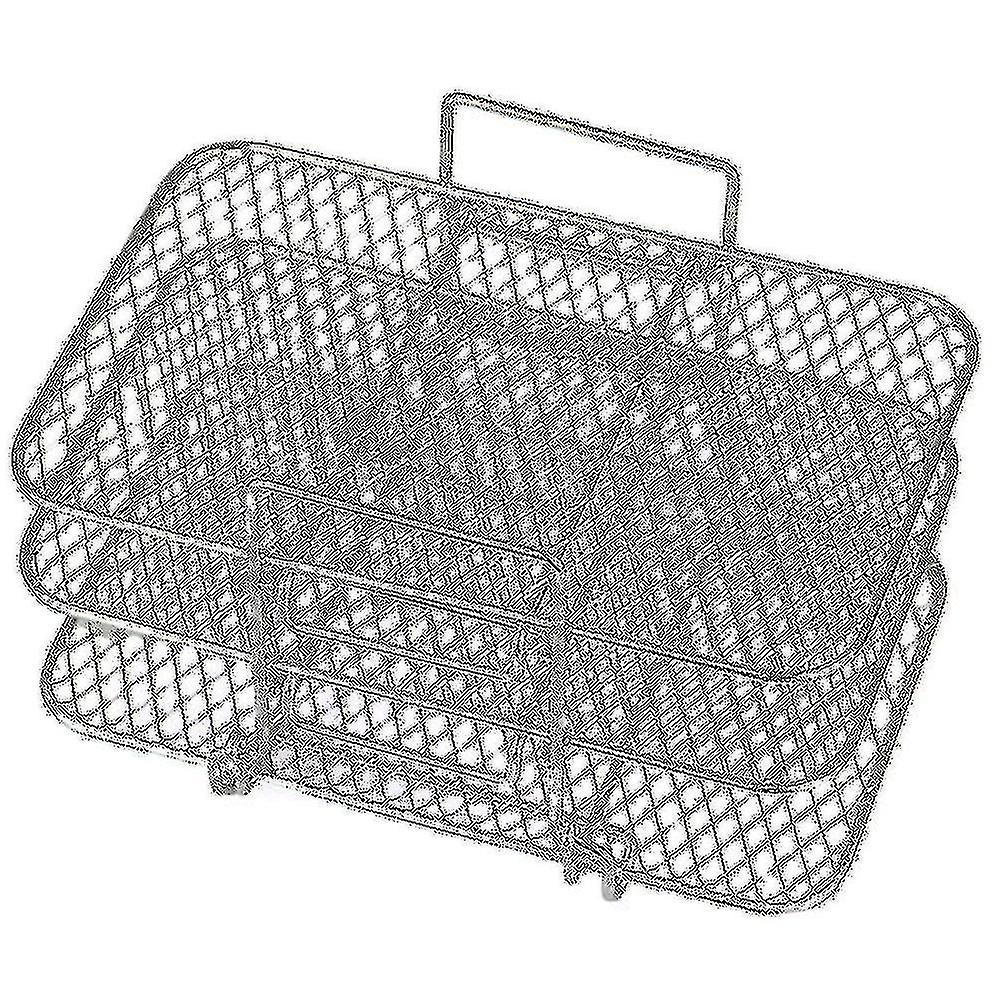 Air Fryer Rack For Ninja Dual Air Fryer 304 Rustfritt stål Multi-layer Dehydrator Rack Toast Rack