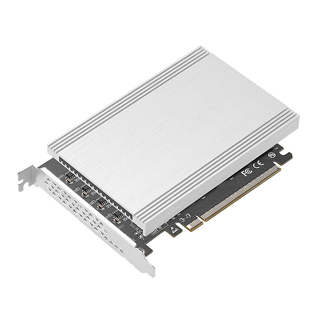 High-Performance PCIe 4.0 x16 to 4-port M.2 NVME SSD Expansion Card RAIDs Riser