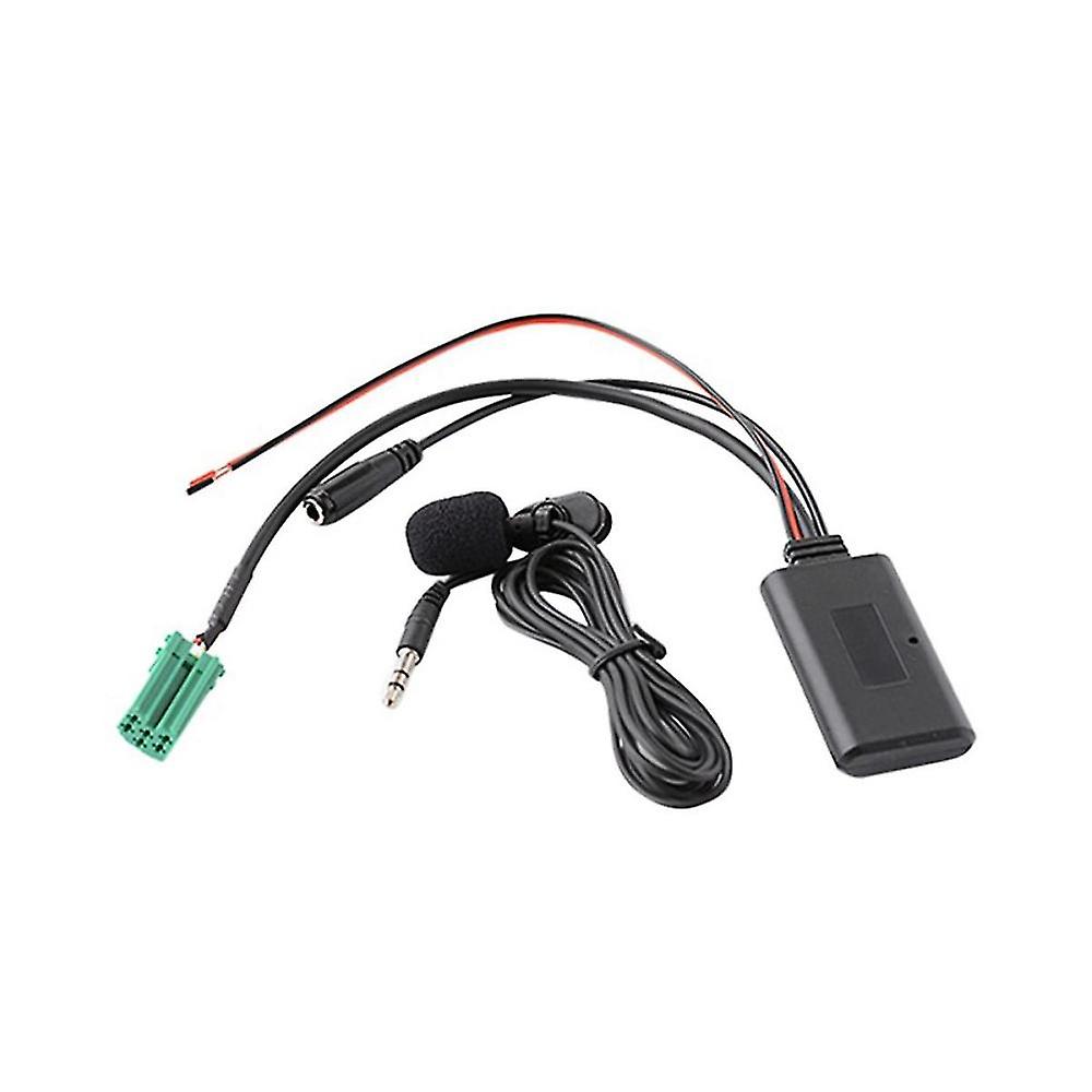 Car Bluetooth 6pin Mini Aux In 3.5mm Audio Removable Microphone For Updatelist Tunerlist Cd Models