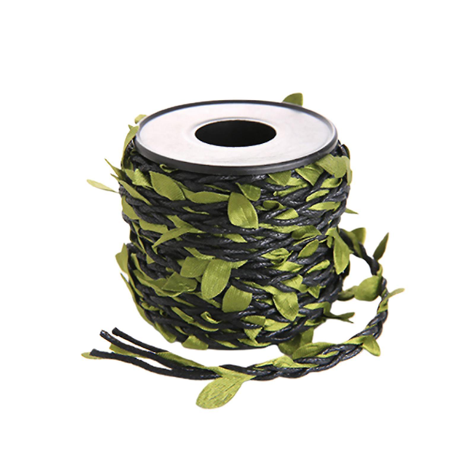Artificial Vine Rope Eco-friendly Wear Resistant Fabric Hemp Rope With Artificial Vine Green Leaves For Home