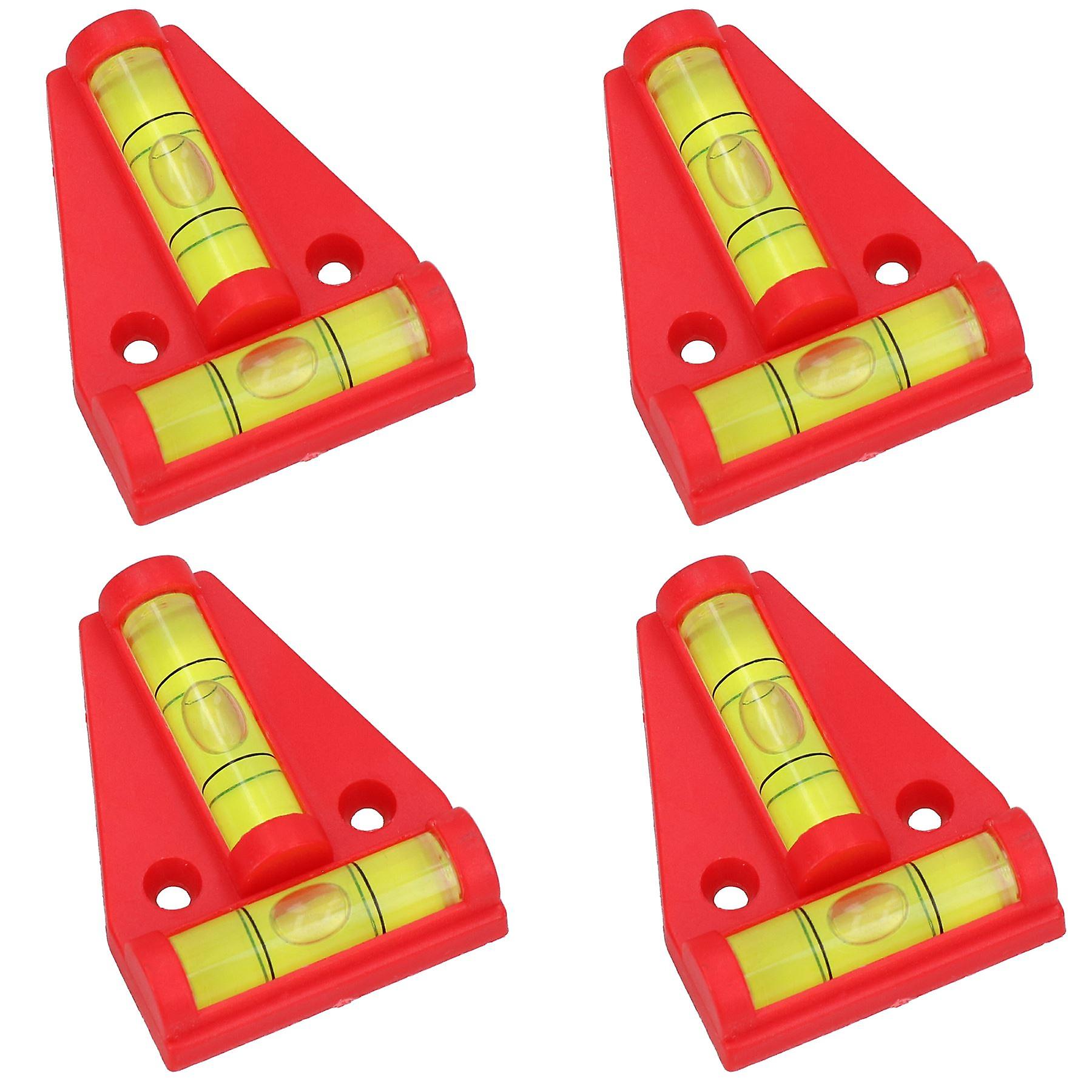 Two Ways T Shaped Mini Bubble Spirit Level Leveller Trailers Caravans Home 4pk