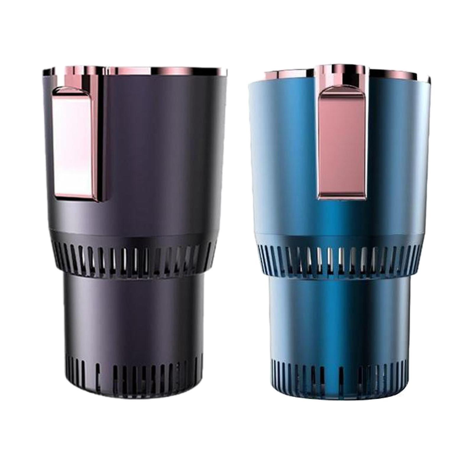 2x Smart Heating Car Cup Warmer   Violet and Blue